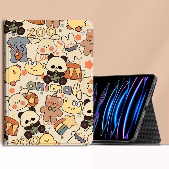 适用带笔槽ipad11代A16pro平板保护套MINI67硅胶软壳ipad56防摔