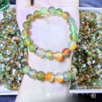 天然巴西七彩孔雀石玛瑙手链圆珠玉髓手串男女士款直播货源批发