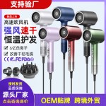 新品跨境吹风机大风力静音负离子不伤发家用大功率电吹风筒代发