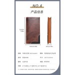牛船长真皮男士钱包油蜡皮复古长款钱包头层牛皮二折大容量零钱夹