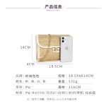 草编包小包2022潮流百搭女士小包包编织小方包批发新款流苏链条包
