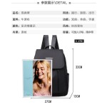 背包女牛津布防水黑色双肩包女可代贴标签工厂一件代发
