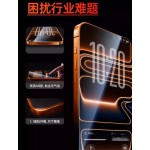 翼炙适用苹果17钢化膜AIR全屏16promax防窥膜15pro护眼14手机膜13