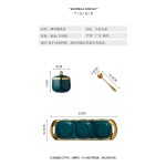 严选陶瓷调味罐厨房用品轻奢调料罐套装家用调料盒三件套精致盐罐