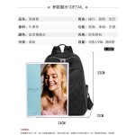 跨境贸易外贸双肩包女牛津布帆布防盗电脑背包书包女可代贴标签工