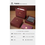牛船长送男友钱包男真皮短款软皮钱夹头层牛皮证件零钱卡美金夹包