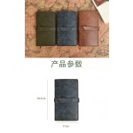 跨境手账本仿皮复古笔记本便携活页本创意旅行日记本现货可压logo