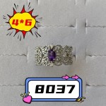 天然紫水晶戒指蛋形4*6M切面镶嵌水晶彩宝小红书直播热卖爆款货源