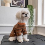 宠物狗狗衣服春秋装薄款泰迪比熊博美马尔济斯小型幼犬条纹两脚衣