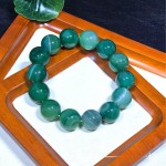 天然绿色条纹玛瑙蚕丝缠丝玛瑙绿玛瑙手串直播间福利厂家批发