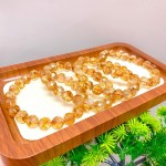 天然黄水晶手串68刻面黄塔晶水晶手链圆珠DIY饰品配饰工厂批发