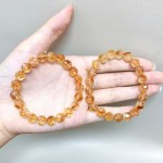 天然黄水晶手串68刻面黄塔晶水晶手链圆珠DIY饰品配饰工厂批发