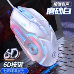 银雕G5静音有线鼠标发光游戏电竞机械电脑配件跨境私模亚马逊批发