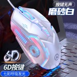 银雕G5静音有线鼠标发光游戏电竞机械电脑配件跨境私模亚马逊批发