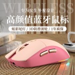 无线鼠标蓝牙双模静音可充电办公游戏台式平板笔记本电脑爆款发光