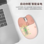 摩天手M3DM轻音可爱女生办公家用电脑笔记本M3AG无线蓝牙双模鼠标
