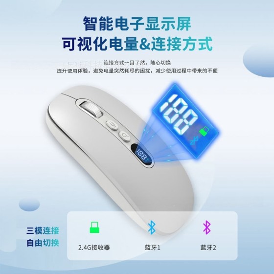 讯飞 AI智能语音识别方言可充电无线鼠标翻译AI对话打字鼠标