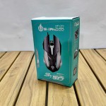 十八渡S150有线发光鼠标 USB外接笔记本台式机铁底加重4D变速鼠标