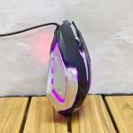 十八渡S150有线发光鼠标 USB外接笔记本台式机铁底加重4D变速鼠标