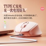 M8无线鼠标充电静音办公家用蓝牙2.4g女生笔记本电脑通用变速跨境