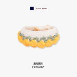 新款宠物装饰品手工针织猫咪围脖毛线围巾卡通可爱狗狗项圈批发