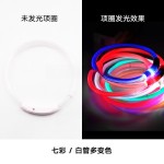 狗狗发光项圈usb充电脖圈大型宠物夜光颈圈泰迪小型犬夜间遛狗灯
