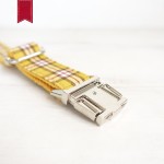 MUTTCO宠物用品激光刻字布项圈防走失颈圈 狗狗格子脖套UDC-057