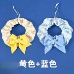 狗狗围兜可爱蝴蝶结可调节围脖项圈小中大型狗猫口水巾发夹萨摩耶