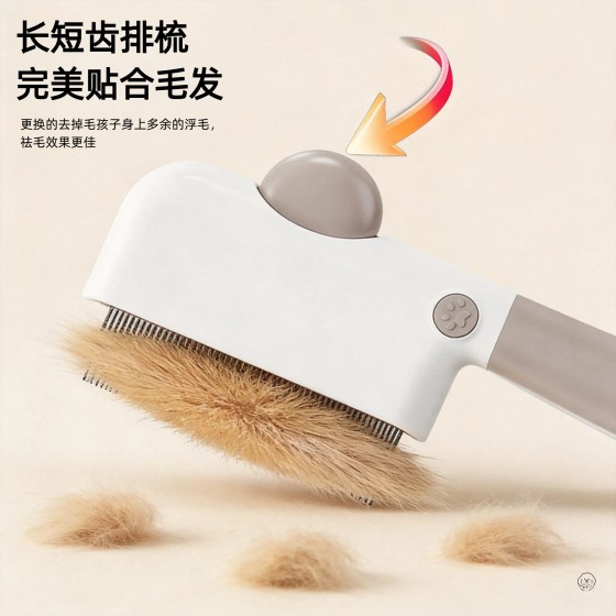 宠物梳子三合一可替换密齿宽齿长短齿排梳猫狗通用开结去浮毛梳