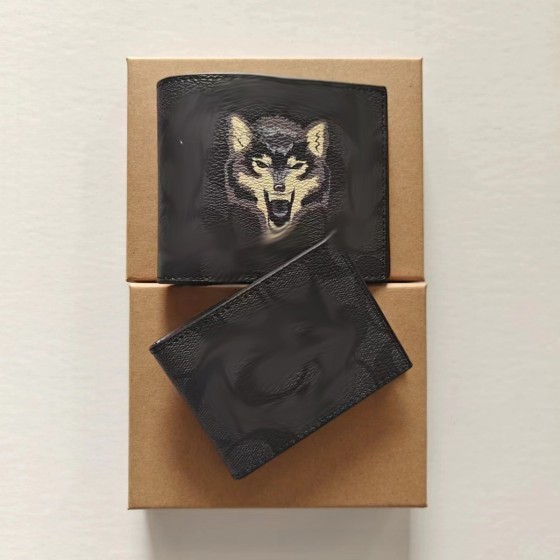 时尚热卖男士钱包休闲复古PVC配皮钱包男短款多卡位零钱包小卡包