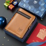 牛船长男士真皮钱包多功能折叠多卡位牛皮手工钱包驾驶证钱夹