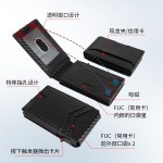 跨境新款防盗刷铝合金弹出式卡包多卡位翻盖式男士RFID弹出式卡包