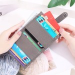 牛皮小钱包女士短款零钱包多卡位韩版学生钱夹迷你卡包purse