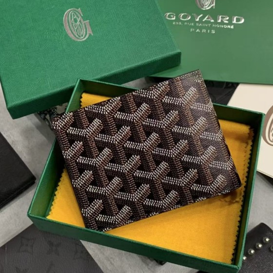 Goyard戈雅印花短款钱包 通用折叠卡包外贸时尚卡夹卡包男女同款