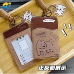 创意腊肠狗皮革卡套学生校园饭卡身份证公交地铁证件保护套书包挂