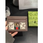 外贸批发欧美小卡包经典超薄5卡位银行卡GG彩条潮牌厂家直销现货