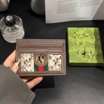 外贸批发欧美小卡包经典超薄5卡位银行卡GG彩条潮牌厂家直销现货