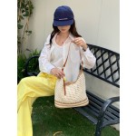森系镂空编织包包女2026新款草编包大容量通勤沙滩度假单肩托特包
