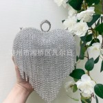 爱心流苏晚宴包 名媛宴会手拿包