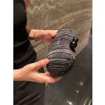 名媛晚宴手拿包女宴会椭圆皱褶配晚礼服手提包晚装晚会穿旗袍女包