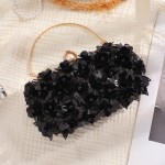 重工钉珠晚宴包立体亮片花朵亮片手拿包轻奢名媛婚礼宴会斜跨女包