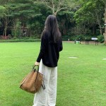 慵懒风复古草编手提包包2024夏季新款大容量编织包通勤休闲托特包
