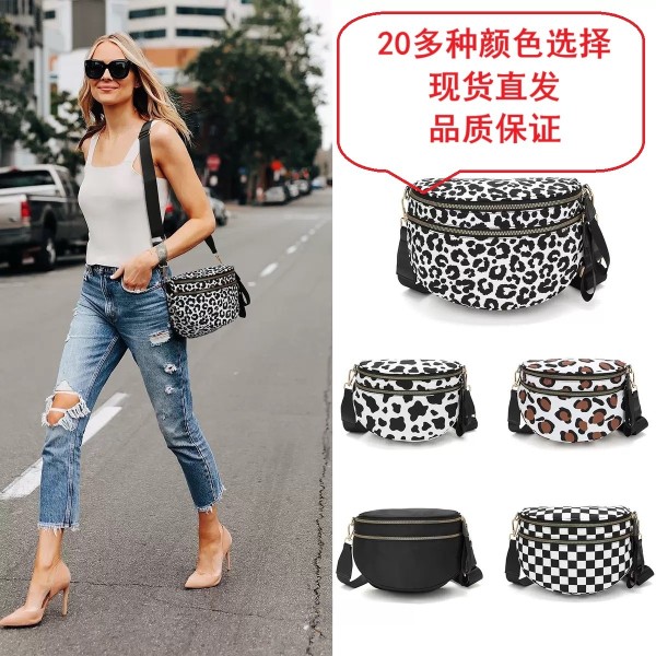 跨境单肩包 女士新款潮时尚百搭牛津布大容量贝壳包 轻便斜挎包运