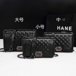 辣妈同款真皮女包 小香风包包羊皮 百搭菱格链条包单肩斜挎包时尚