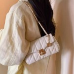小香风菱格链条包女2026新款轻奢单肩斜挎包时尚简约通勤小方包