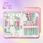 跨境指甲刀套装30件套美甲工具套装不锈钢款指甲剪全套修甲指甲钳
