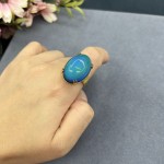 直播新品新款感温石戒指保色电镀活口戒环小众个性时尚厂家直销