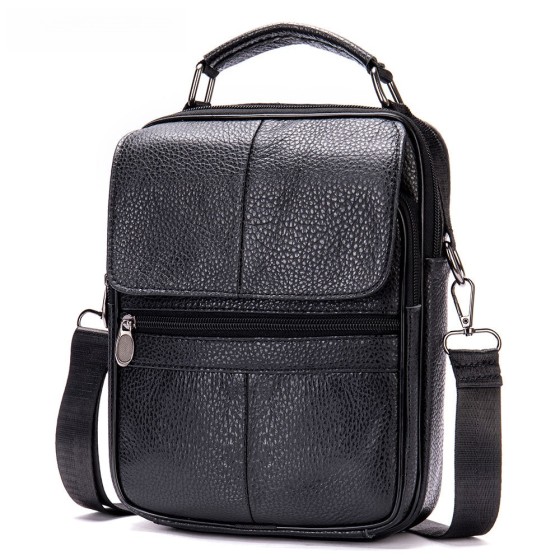 玛轮特新款男士斜挎包手提包休闲包真皮单肩包男款牛皮包man bag