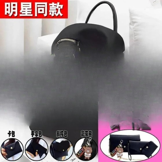 双肩包小巧型斜挎两用牛津布可代贴标签工厂一件代发