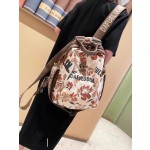 水墨千金旅行双肩包女2026新款时尚女士背包休闲防水牛津布旅游包